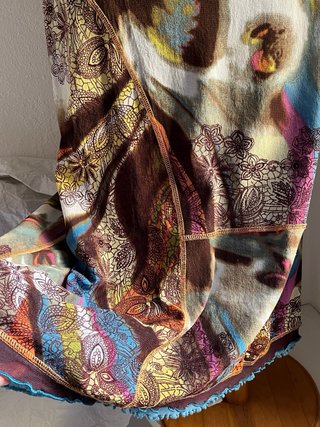 Abito Marc Aurel boho chic farfalle mesh M