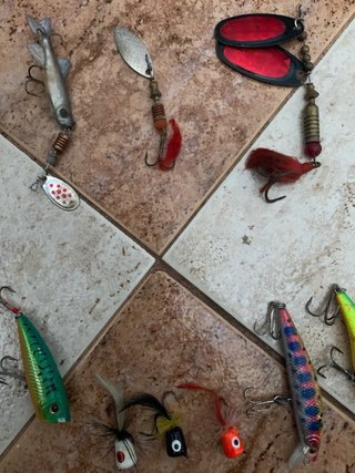Lote señuelos pesca variados