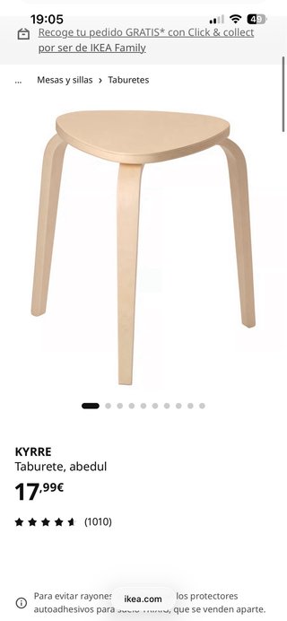 Taburete de madera verde