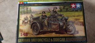 Maqueta Tamiya 1/48 Moto Alemana Sidecar