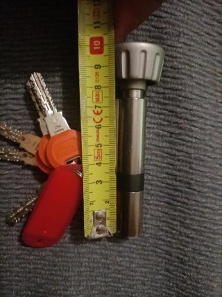 Bombin de seguridad con pomo marca KABA
