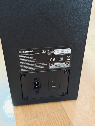 Barra Sonido Hisense HS2100 (240W) con Subwoofer