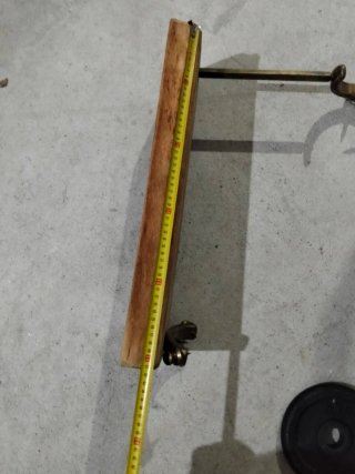 Jamonero artesanal vintage madera y metal
