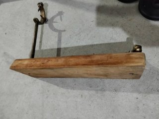 Jamonero artesanal vintage madera y metal