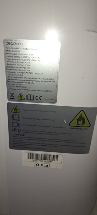 Aire Acondicionado Portátil Cecotec 14.600