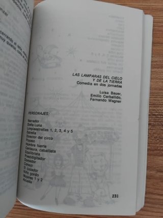 Antología Teatro Infantil, autores sudamericanos