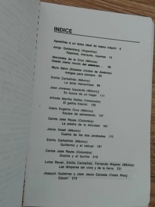 Antología Teatro Infantil, autores sudamericanos