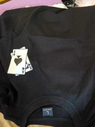 Camiseta Negra Talla L Poker