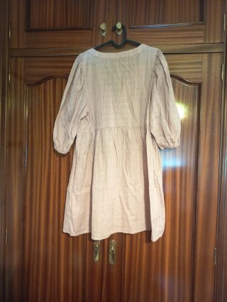 Vestido rosa palo babydoll