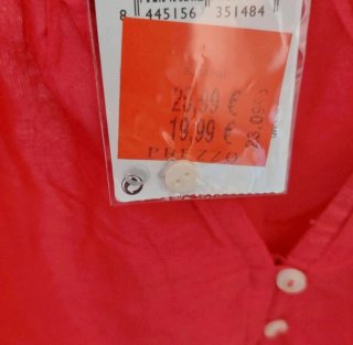 Top rosa con maniche a volant Mango taglia M