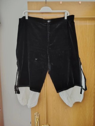 Traje Baturro Hombre Negro y Plateado