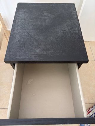 Cajonera MALM IKEA Negra