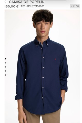 Camisa Carolina Herrera Azul