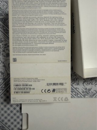Caja iPhone X Apple