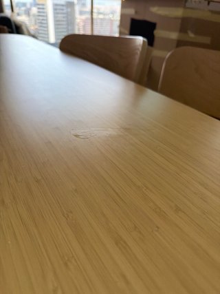 Linda Mesa de comedor madera 180x90cm. Bambu claro