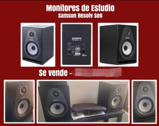 Dos Monitores Estudio Samson Resolv SE6