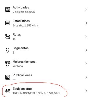 Bicicleta Trek Madone Gen 8 Reestreno