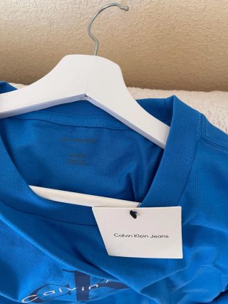 Camiseta Calvin Klein Jeans Azul Hombre Talla XL
