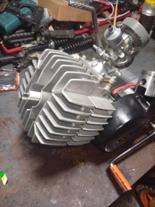 Motor Puch recién hecho