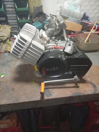Motor Puch recién hecho
