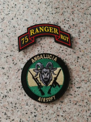 Lote 2 parches: Ranger y Airsoft