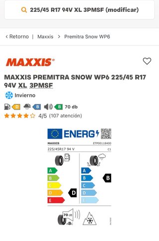4 Llantas + 4 Ruedas Maxxis Premitra Snow wPa6 (ç