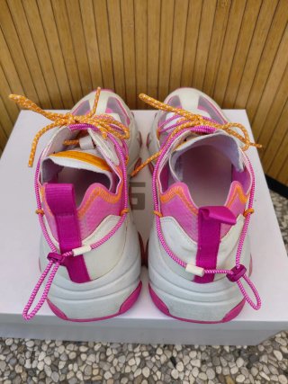 Scarpe ASH donna rosa e bianche
