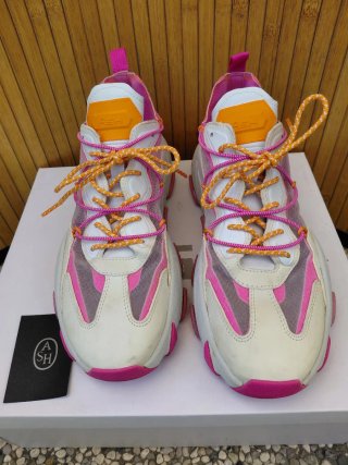Scarpe ASH donna rosa e bianche