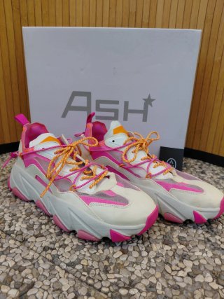 Scarpe ASH donna rosa e bianche