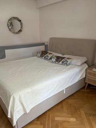 Cama Matrimonio Canapé y Cabecero Tapizado