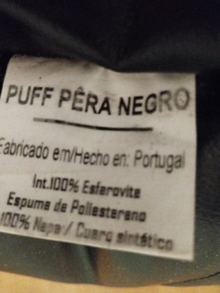 Pera Fuff Negro Polipiel