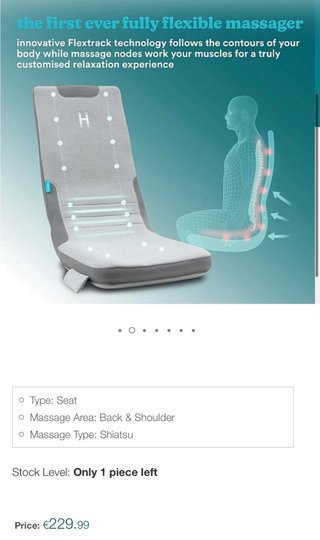Silla de Masaje Homedics (1u x 30€, 2u x 50€)