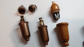 Perillas de luz antiguas (3 unidades)