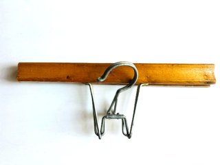 Lote dos Perchas vintage de madera  años 50‑60