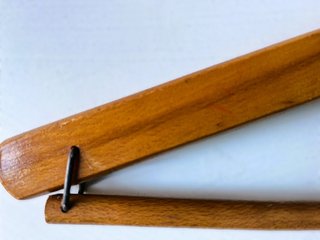 Lote dos Perchas vintage de madera  años 50‑60