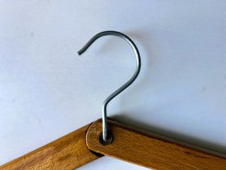 Lote dos Perchas vintage de madera  años 50‑60