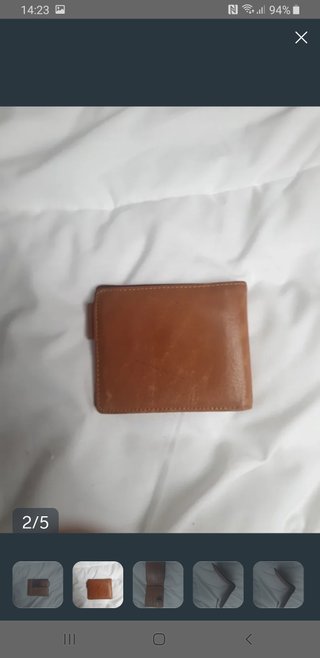 Cartera de piel tarjetero billetero