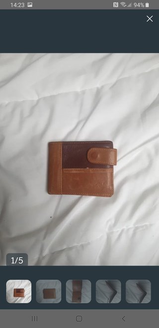 Cartera de piel tarjetero billetero