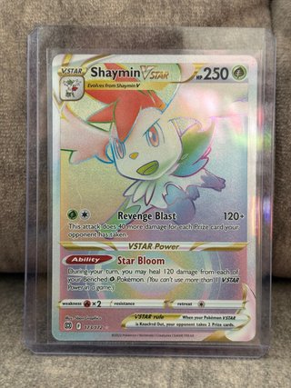 Carta Pokémon Shaymin VSTAR Arcoíris 173/172
