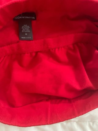 Top sin tirantes mujer rojo
