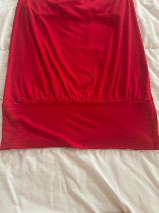 Top sin tirantes mujer rojo