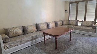 Sofá Marroquí Beige y Dorado