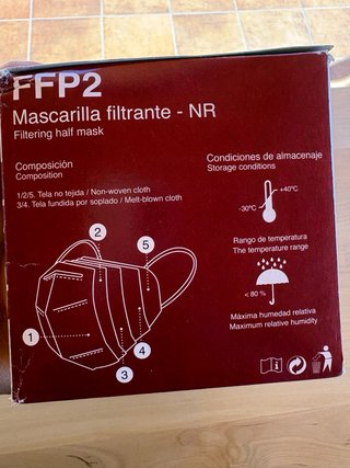 Mascarillas FFP2 NR Stranfford 20 uds