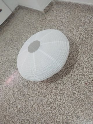 2 Lámparas Techo Papel Blancas