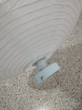 2 Lámparas Techo Papel Blancas