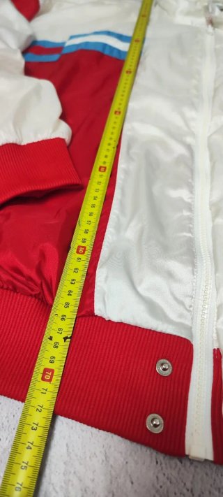 Chaqueta Adidas Vintage 90s Roja y Blanca Talla M