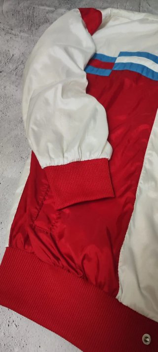 Chaqueta Adidas Vintage 90s Roja y Blanca Talla M