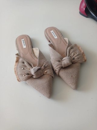 Sandalias Stradivarius Beige Mujer