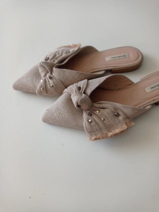 Sandalias Stradivarius Beige Mujer
