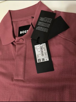Polo Boss Rosa Polo performance rosa oscuro